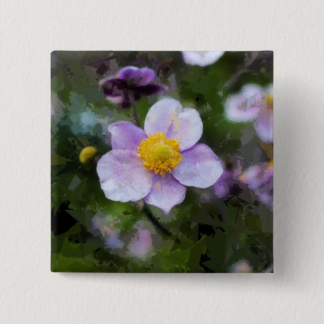 Anemone Pinback Button (Front)