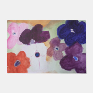Anemone Spring Flowers Door Mat