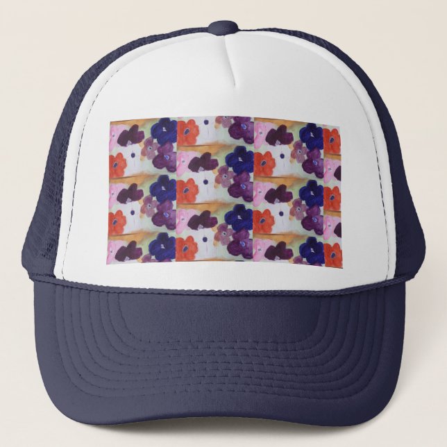 Anemone Spring Flowers  Trucker Hat (Front)