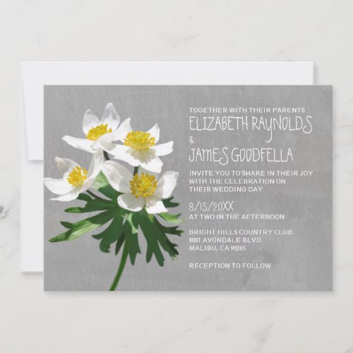 Anemone Wedding Invitations