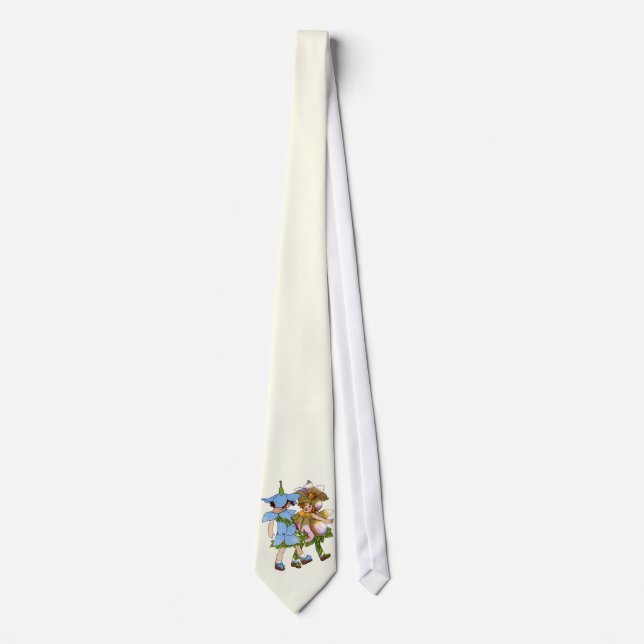 Anemones and Bluets Tie (Front)