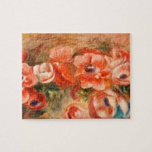 Anemones by Renoir Impressionist Painting Jigsaw Puzzle
