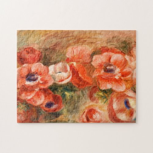 Anemones by Renoir Impressionist Painting Jigsaw Puzzle
