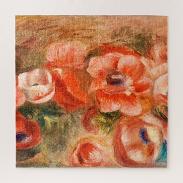 Anemones by Renoir Impressionist Painting Jigsaw Puzzle (Vertical)