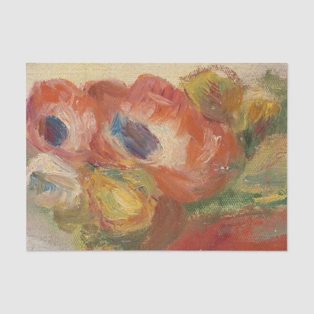Anemones by Renoir Tissue Paper (Front)