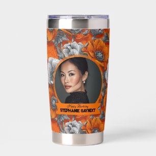 Anemones Flower Fifty Birthday Gift For Mom Insulated Tumbler