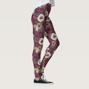 Anemones Flower Running Anemones Luxury For Her Leggings