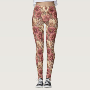 Anemones Flower Workout Anemones Aesthetic Leggings