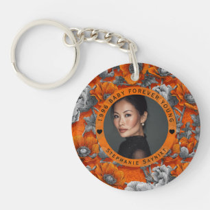 Anemones Garden Fifty Birthday Celebration Keychain