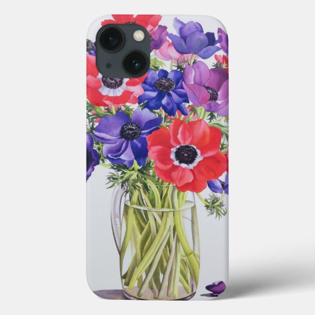 Anemones in a glass jug 2007 Case-Mate iPhone case (Back)