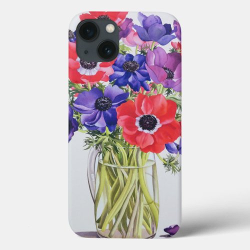Anemones in a glass jug 2007 iPhone 13 case