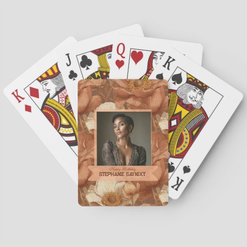 Anemones Inspired 60Th Birthday Beautiful Poker Cards