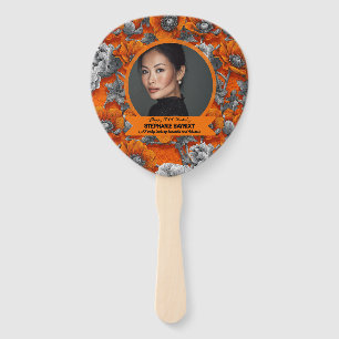 Anemones Inspired Female Birthday Unique Hand Fan