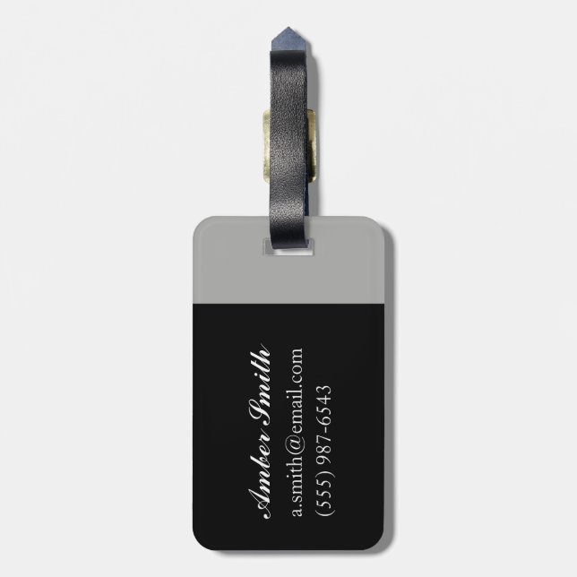 Anemones Luggage Tag (Back Vertical)