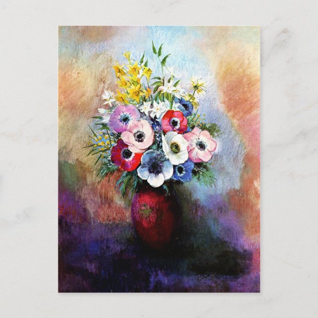 Anemones - Odilon Redon Postcard (Front)