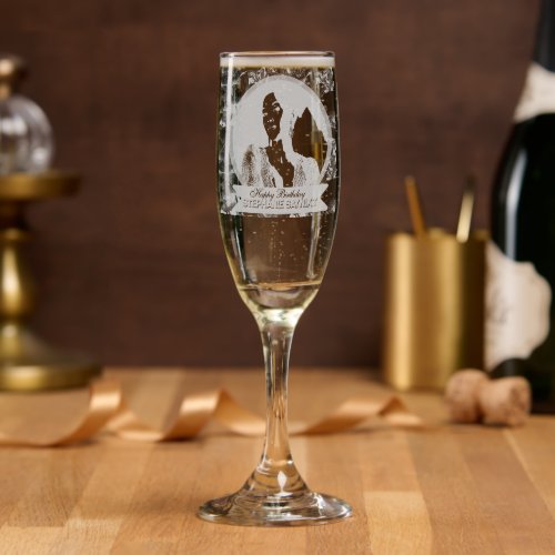 Anemones Theme Birthday Gifts For Niece Champagne Flute