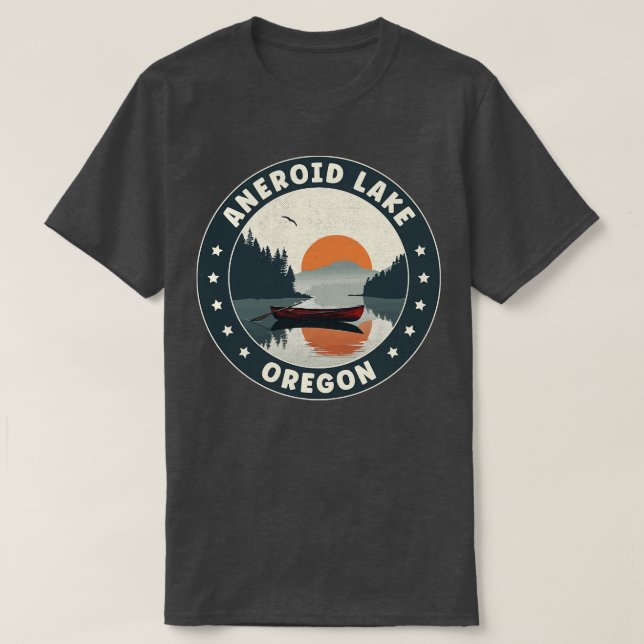 Aneroid Lake Oregon Sunset T-Shirt (Design Front)