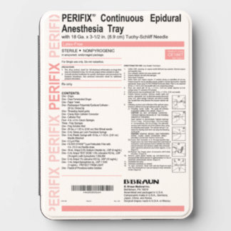 Anesthesia CRNA Epidural Tray Kindle Cover