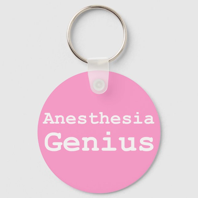 Anesthesia Genius Gifts Keychain (Front)