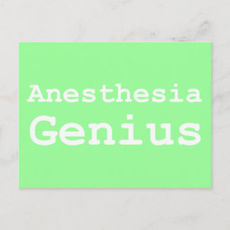 Anesthesia Genius Gifts Postcard