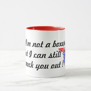 anesthesia knock out medical doctor pun funny mug
