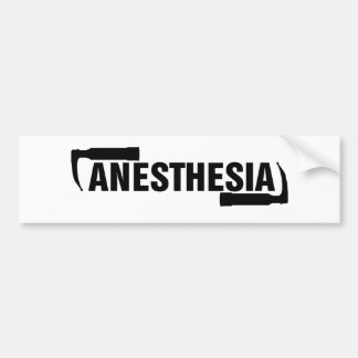 Anesthesia Mac Blade Bumper Sticker