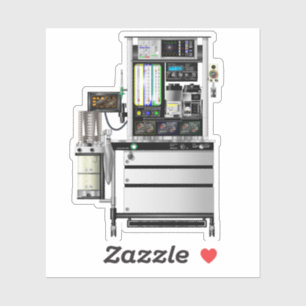 Anesthesia Machine Vinyl Sticker