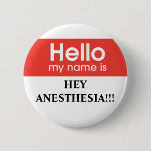 Anesthesia Pinback Button