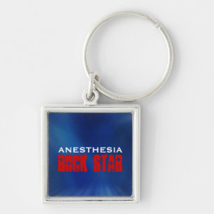 Anesthesia Rock Star Keychain