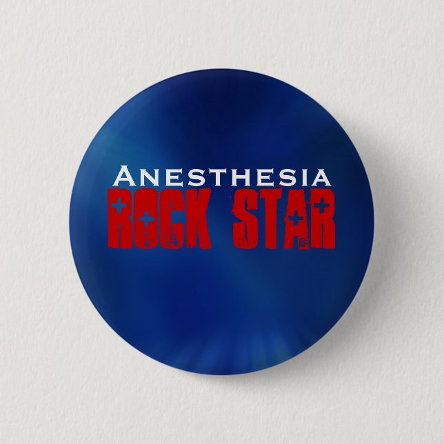 Anesthesia RockStar Pinback Button (Front)