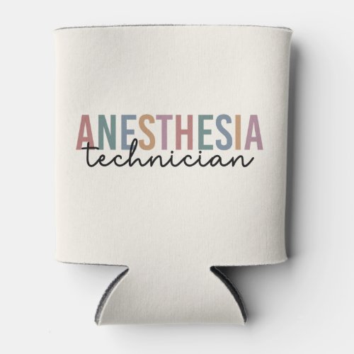 Anesthesia Technician Retro Anesthetic Tech Can Cooler