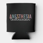 Anesthesia Technician Retro Anesthetic Tech Can Cooler