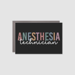 Anesthesia Technician Retro Anesthetic Tech Car Magnet