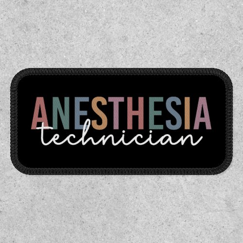 Anesthesia Technician Retro Anesthetic Tech Patch