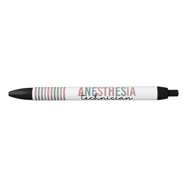 Anesthesia Technician Retro Anesthetic Tech Pen (Front)