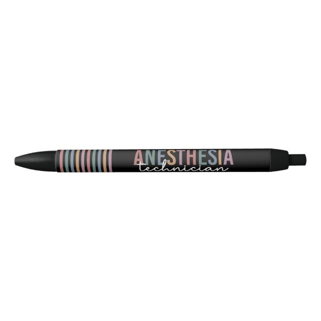 Anesthesia Technician Retro Anesthetic Tech Pen (Front)