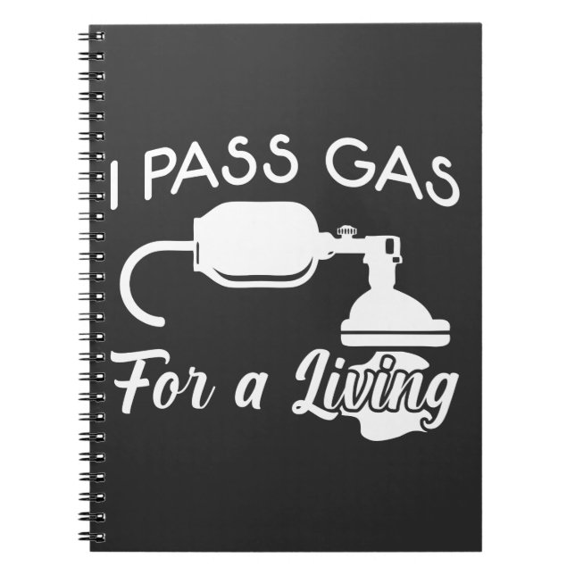 Anesthesiologist Anesthesia Nurse Anesthetists Gas Notebook (Front)