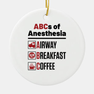 Anesthesiologist Anesthesiology Doctor Nurse Funny Ceramic Ornament
