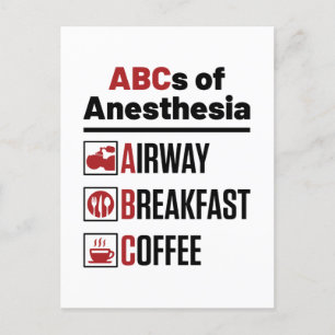 Anesthesiologist Anesthesiology Doctor Nurse Funny Postcard