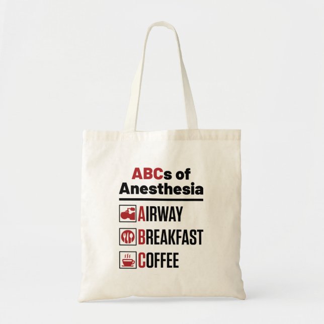 Anesthesiologist Anesthesiology Doctor Nurse Funny Tote Bag (Front)