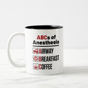 Anesthesiologist Anesthesiology Doctor Nurse Funny Two-Tone Coffee Mug