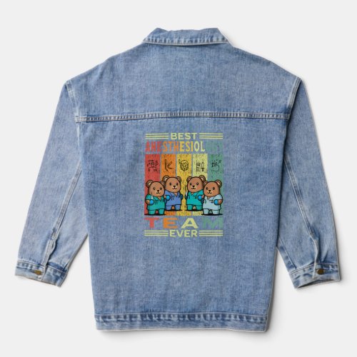 Anesthesiologist Anesthesiology Partners Squad Tea Denim Jacket