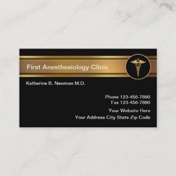 Anesthesiologist Business Cards by Luckyturtle at Zazzle