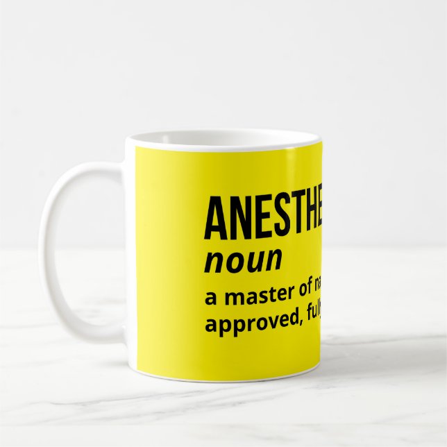 Anesthesiologist Definition Gift Mug (Left)