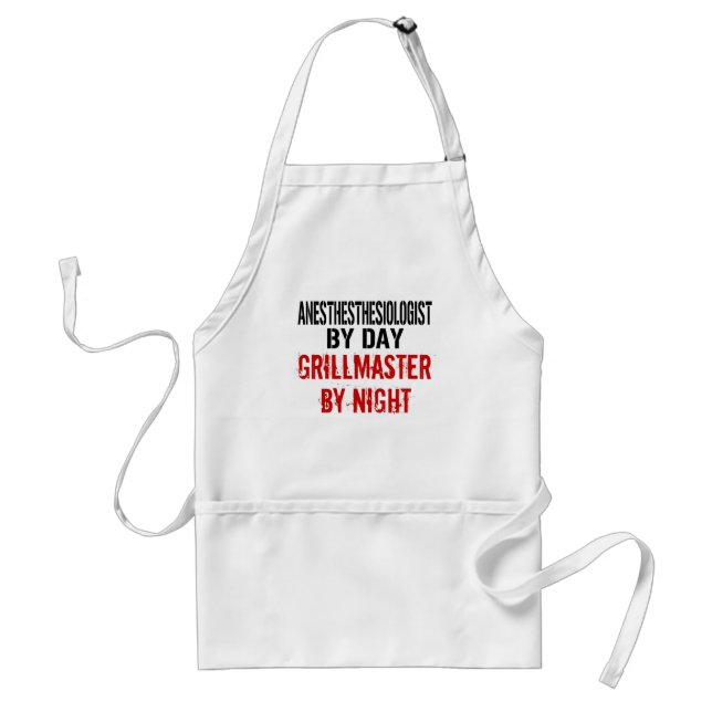 Anesthesiologist Grillmaster Adult Apron (Front)