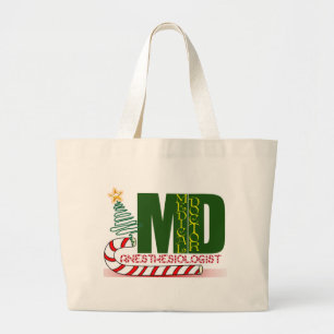 Anesthesiologist MERRY CHRISTMAS Large Tote Bag