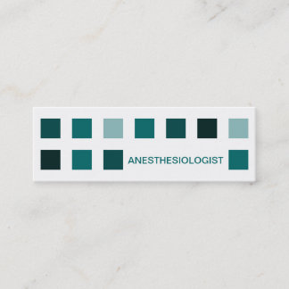 ANESTHESIOLOGIST (mod squares) Mini Business Card
