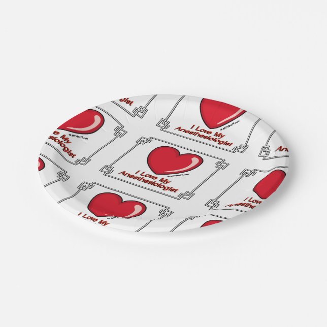 Anesthesiologist Paper Plates (Angled)
