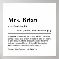 Anesthesiologist Personalized Gift