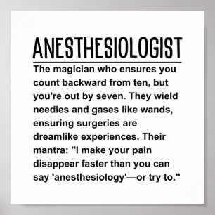 Anesthesiologist  poster
